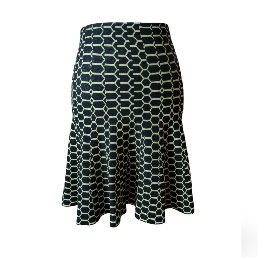 Moon skirt size S 65%viscose color green and yellow